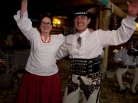 59  59.	Na parkiecie kierownik Zespołu „Regle” Maria Dawidek i gazda posiadów Bronisław Orawiec-Wyśni.